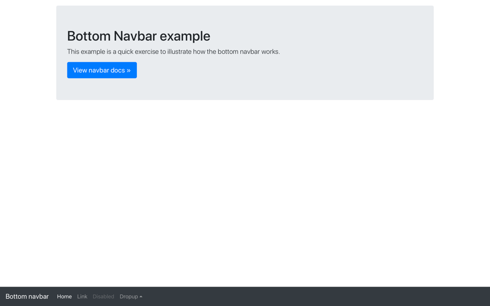 Navbar bottom screenshot