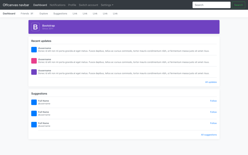 Examples · Bootstrap 4 RTL
